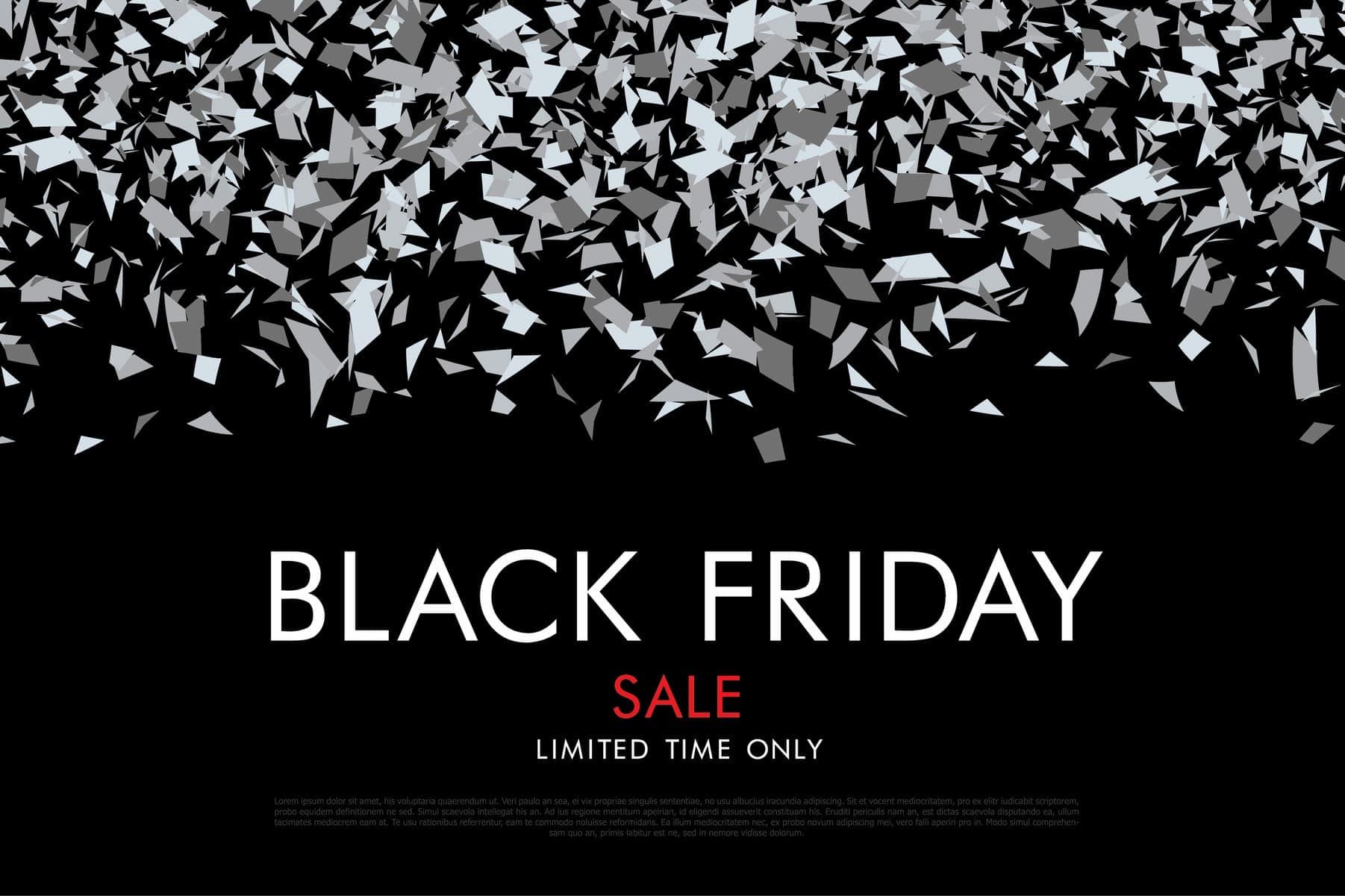 Black friday sale banner design.