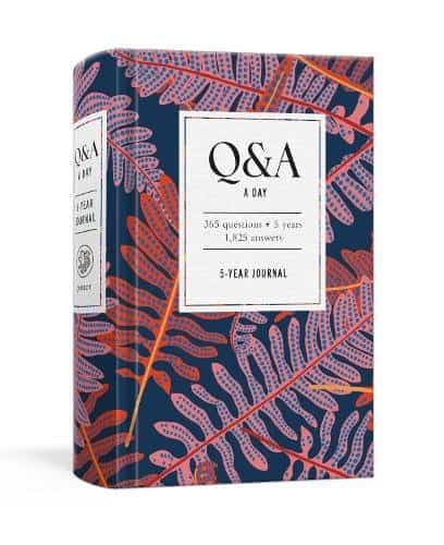 Book cover of Q&A a day journal.